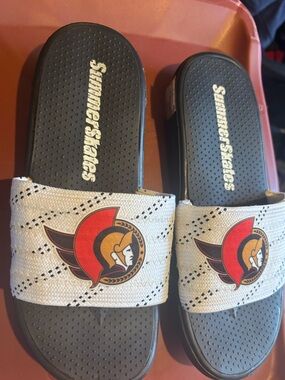 Ottawa Senators Summer Skates Sandal Slides - Youth size 5-7
